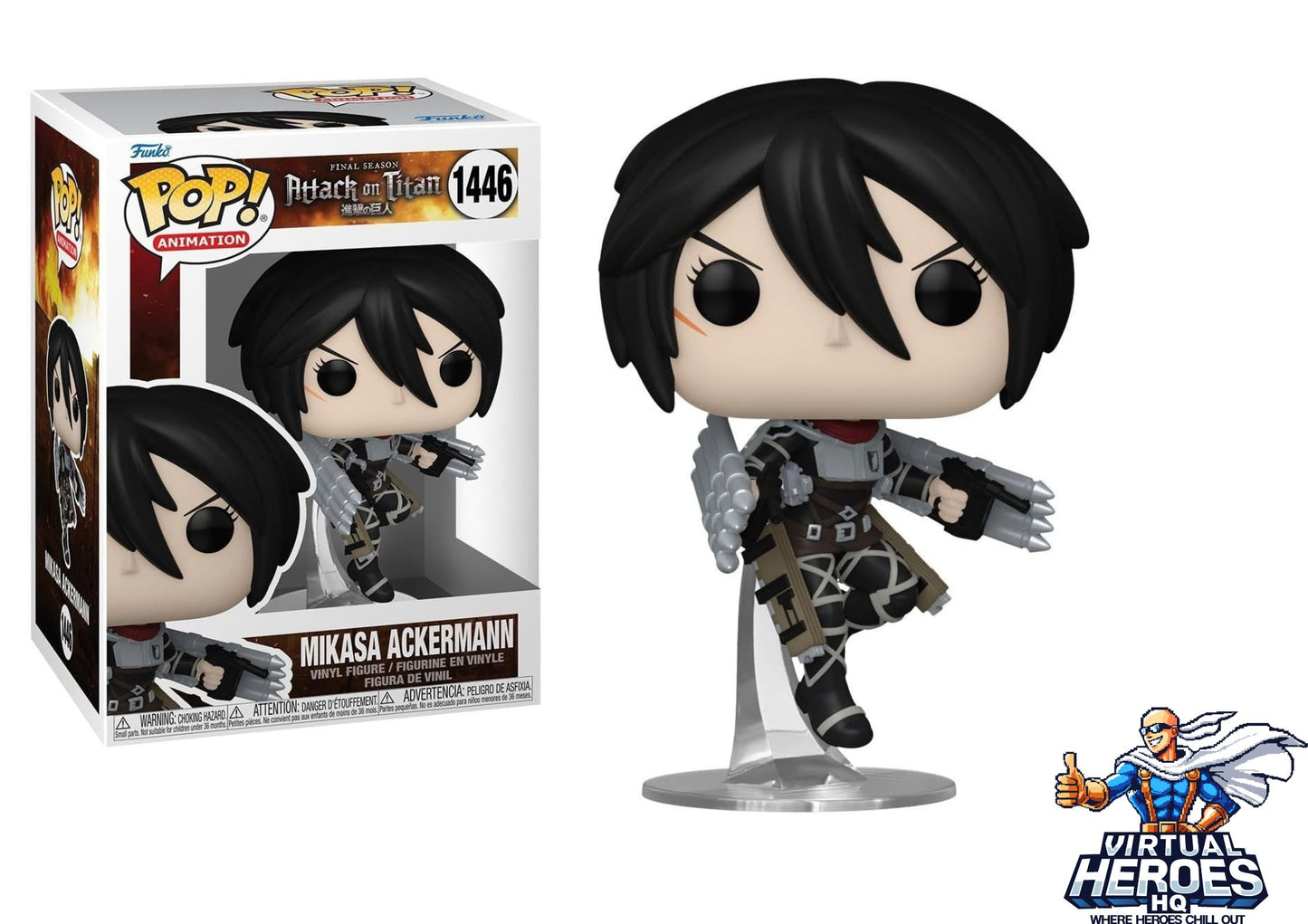 Funko Pop - AOT - Mikasa with Thunders spears