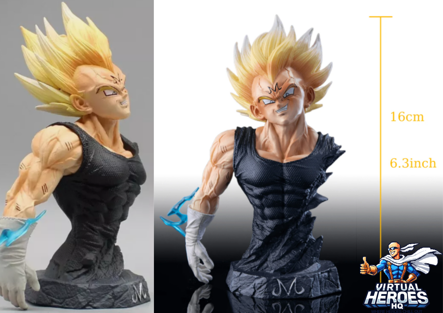 Figurine - Dragon Ball Super Saiyan Majin Vegeta (Half Body)